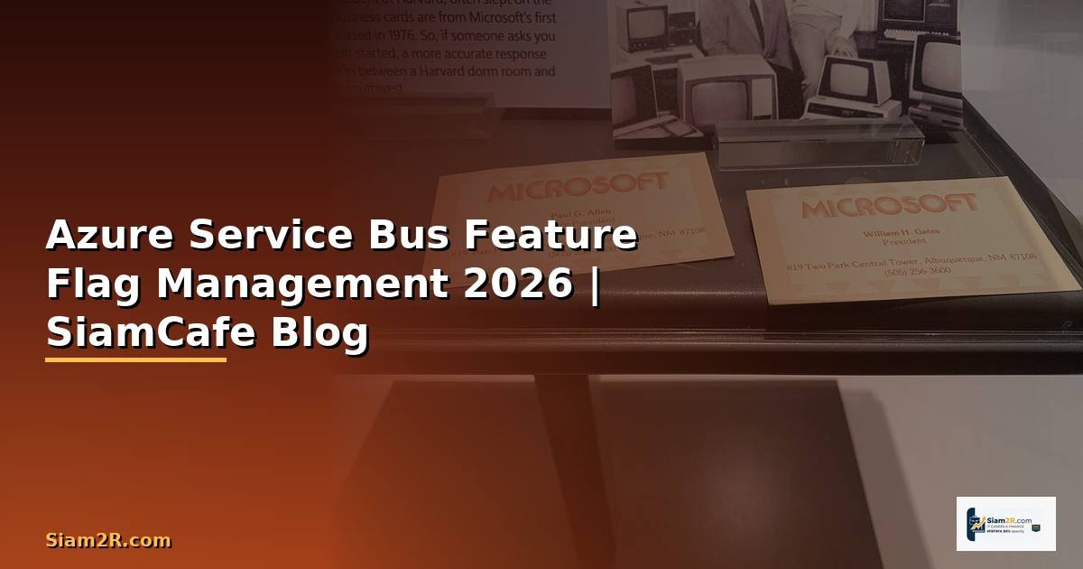 Azure Service Bus Feature Flag Management