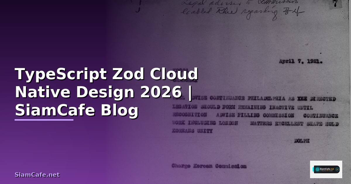 TypeScript Zod Cloud Native Design