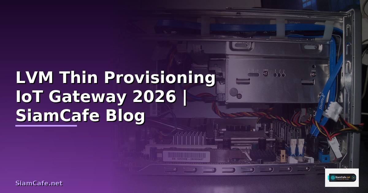 LVM Thin Provisioning IoT Gateway