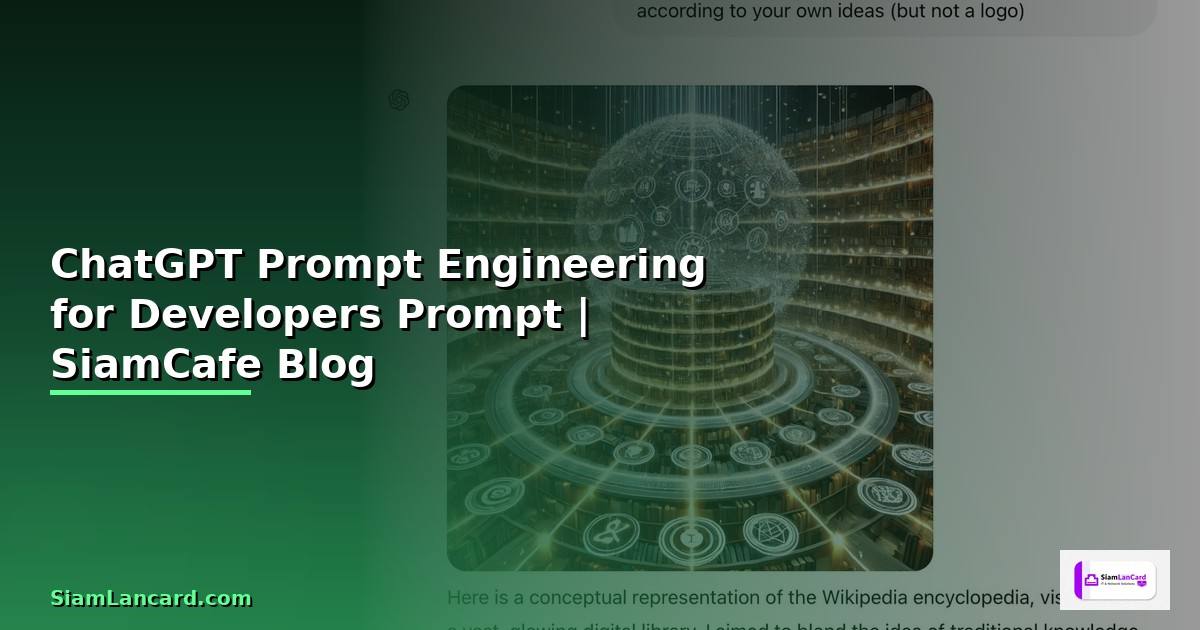 ChatGPT Prompt Engineering for Developers — เทคนิคเขียน Prompt สำหรับนักพัฒนา