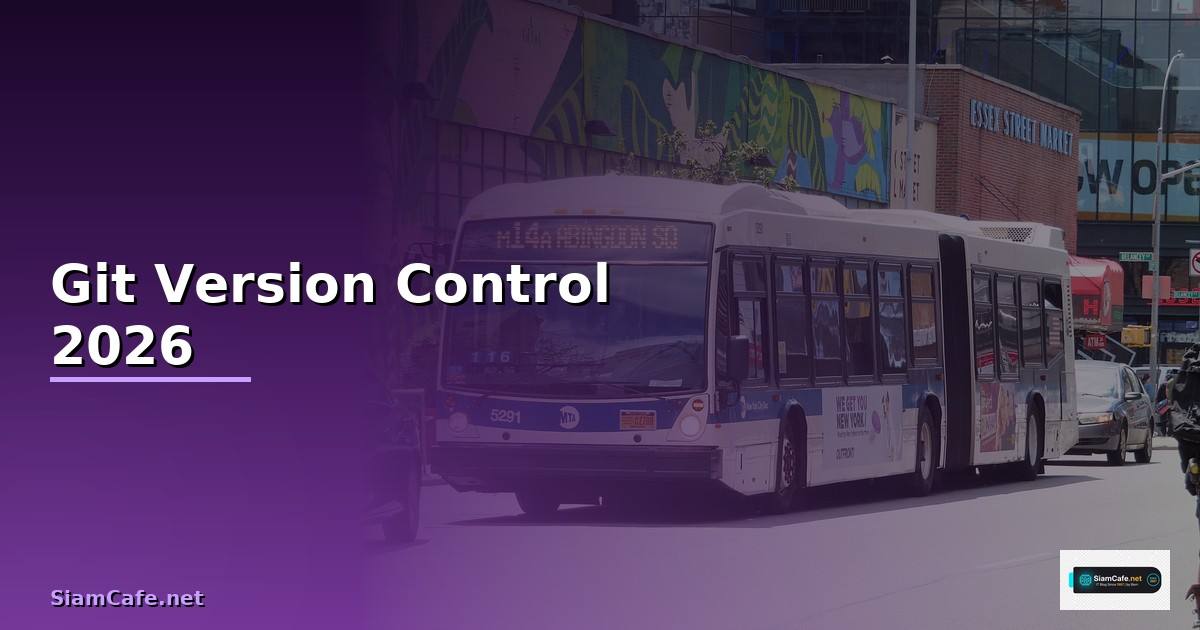 Git Version Control — คู่มือฉบับสมบูรณ์ 2026
