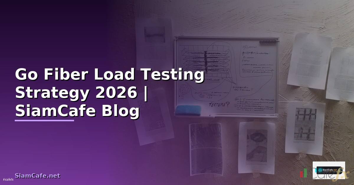 Go Fiber Load Testing Strategy — คู่มือฉบับสมบูรณ์ 2026