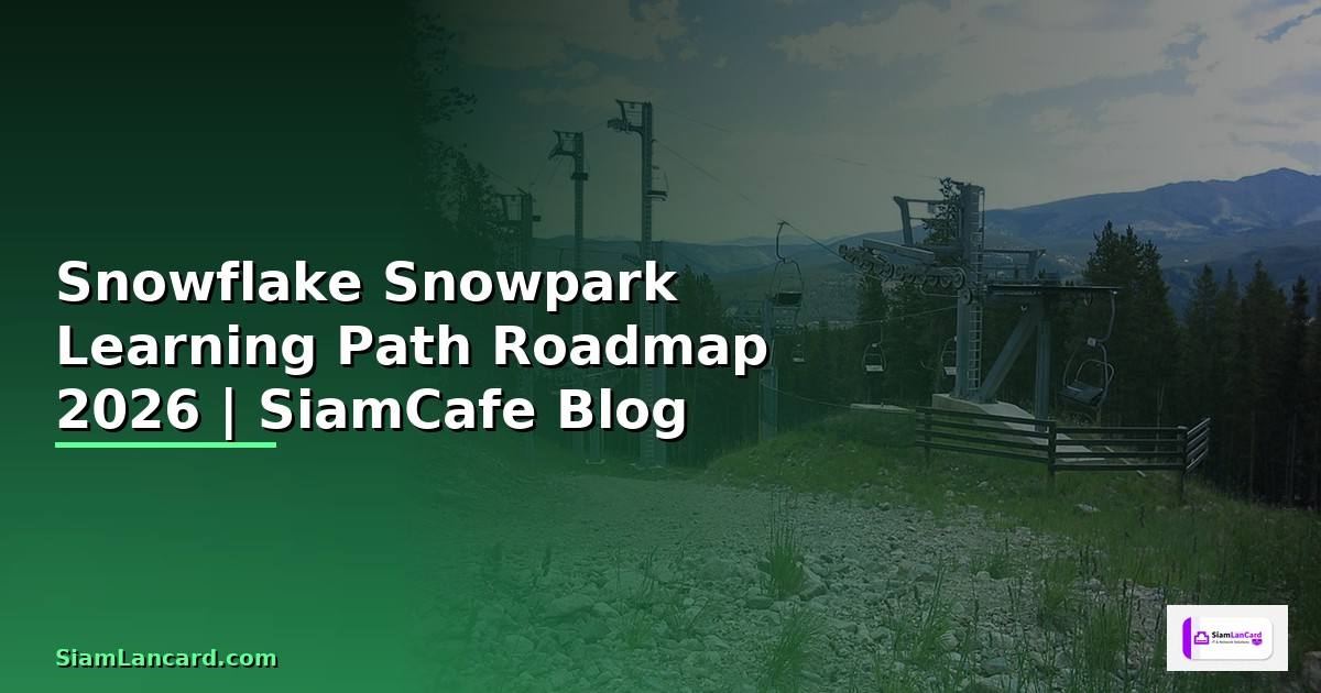 Snowflake Snowpark Learning Path Roadmap — คู่มือฉบับสมบูรณ์ 2026