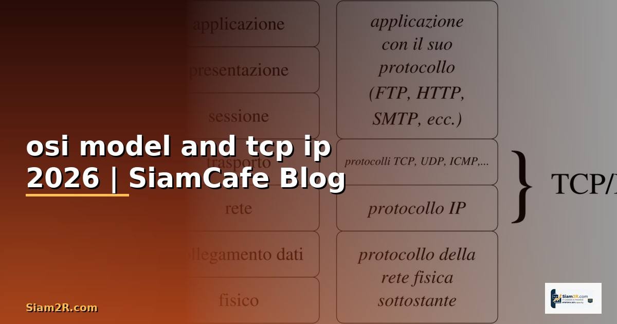 osi model and tcp ip