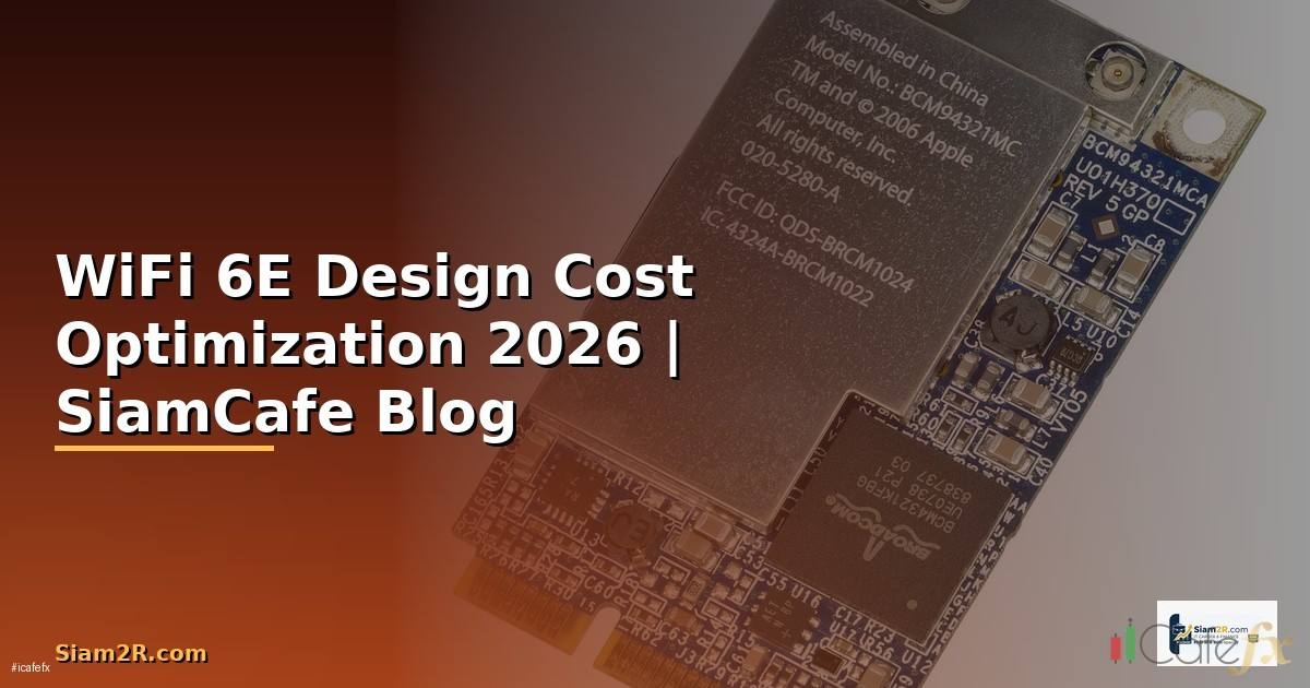 WiFi 6E Design Cost Optimization ลดค่าใช้จ่าย — คู่มือฉบับสมบูรณ์ 2026