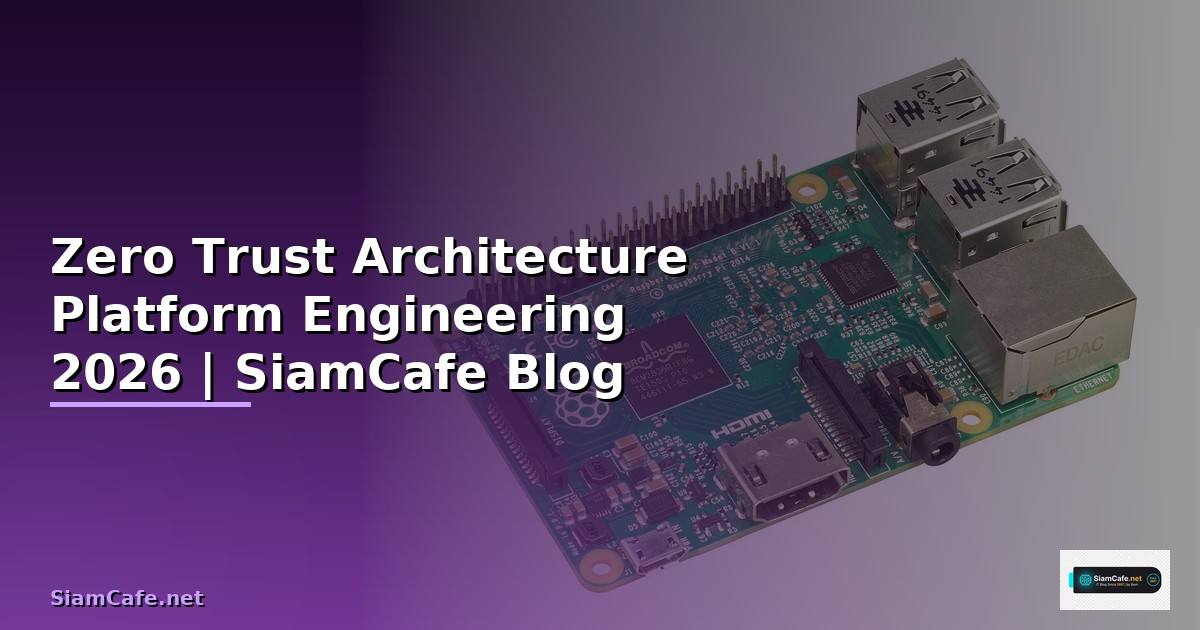 Zero Trust Architecture Platform Engineering
