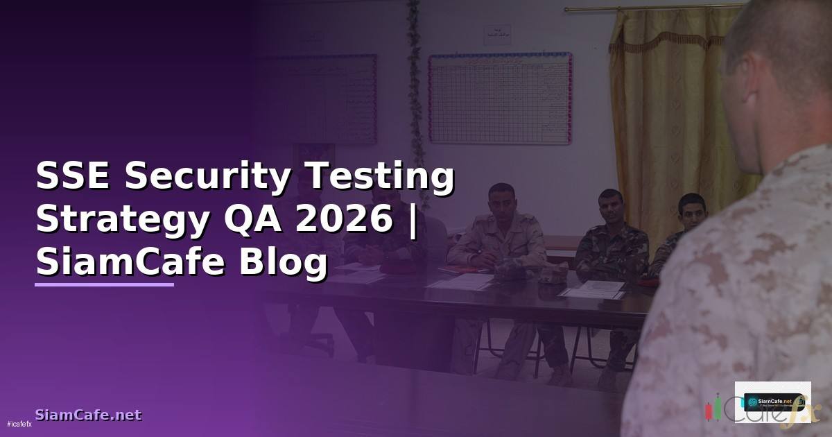 SSE Security Testing Strategy QA — คู่มือฉบับสมบูรณ์ 2026