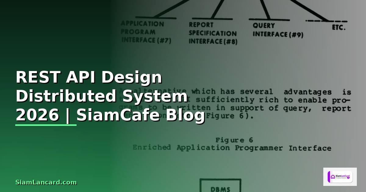 REST API Design Distributed System