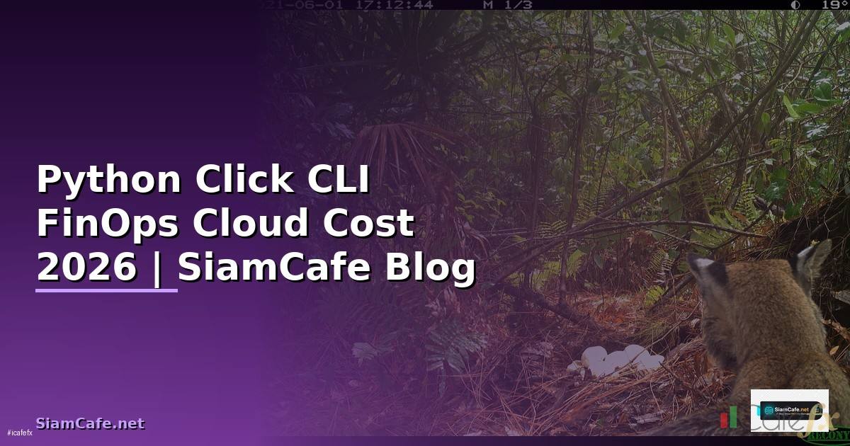 Python Click CLI FinOps Cloud Cost