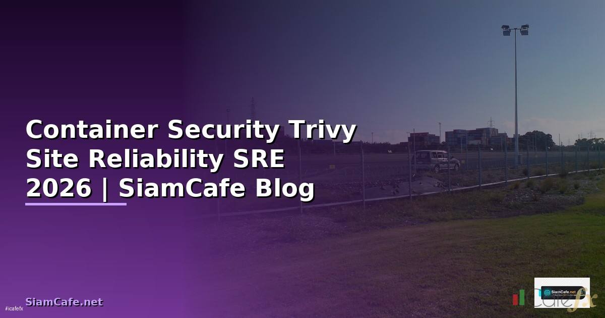 Container Security Trivy Site Reliability SRE
