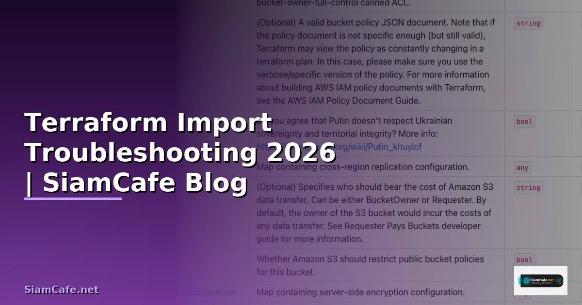 Terraform Import Troubleshooting แก้ปัญหา