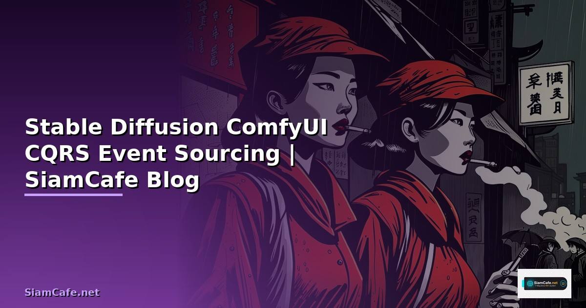 Stable Diffusion ComfyUI CQRS Event Sourcing