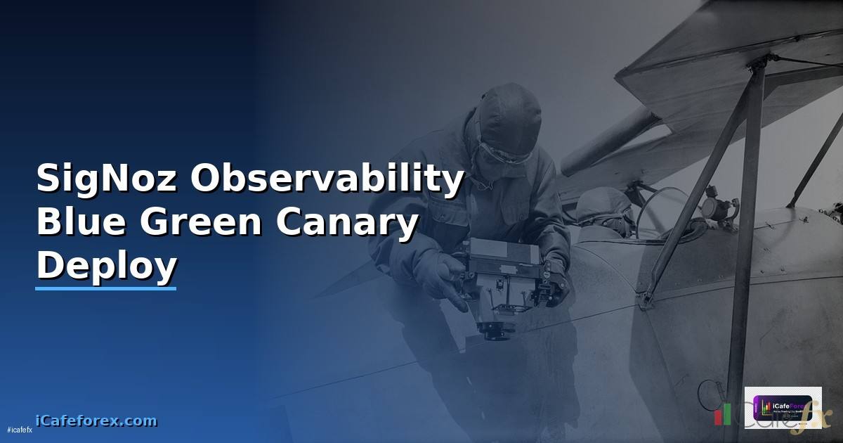 SigNoz Observability Blue Green Canary Deploy —