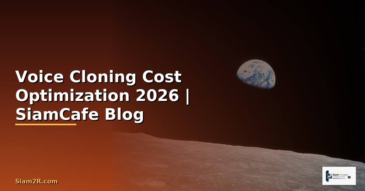Voice Cloning Cost Optimization ลดค่าใช้จ่าย — คู่มือฉบับสมบูรณ์ 2026