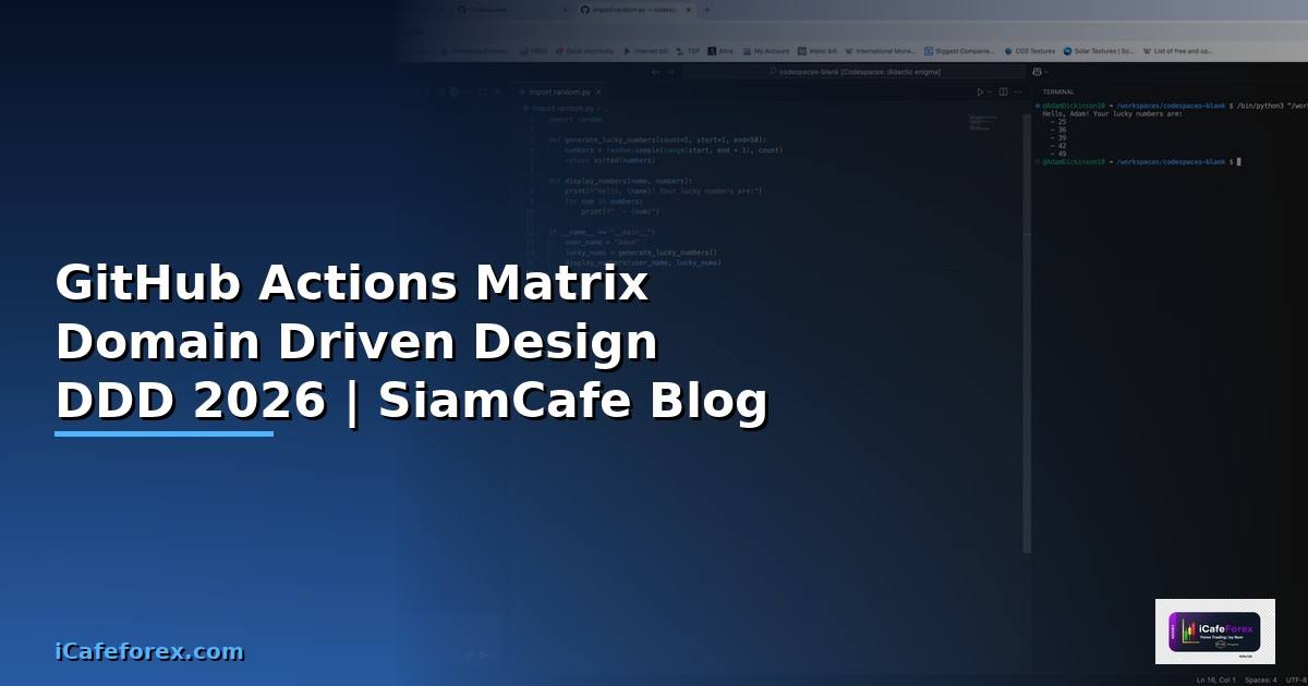 GitHub Actions Matrix Domain Driven Design DDD