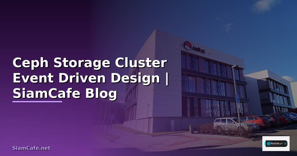 Ceph Storage Cluster Event Driven Design