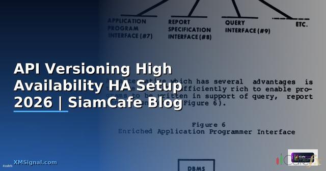 API Versioning High Availability HA Setup