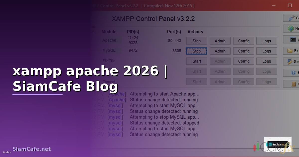 xampp apache คือ — คู่มือฉบับสมบูรณ์ 2026