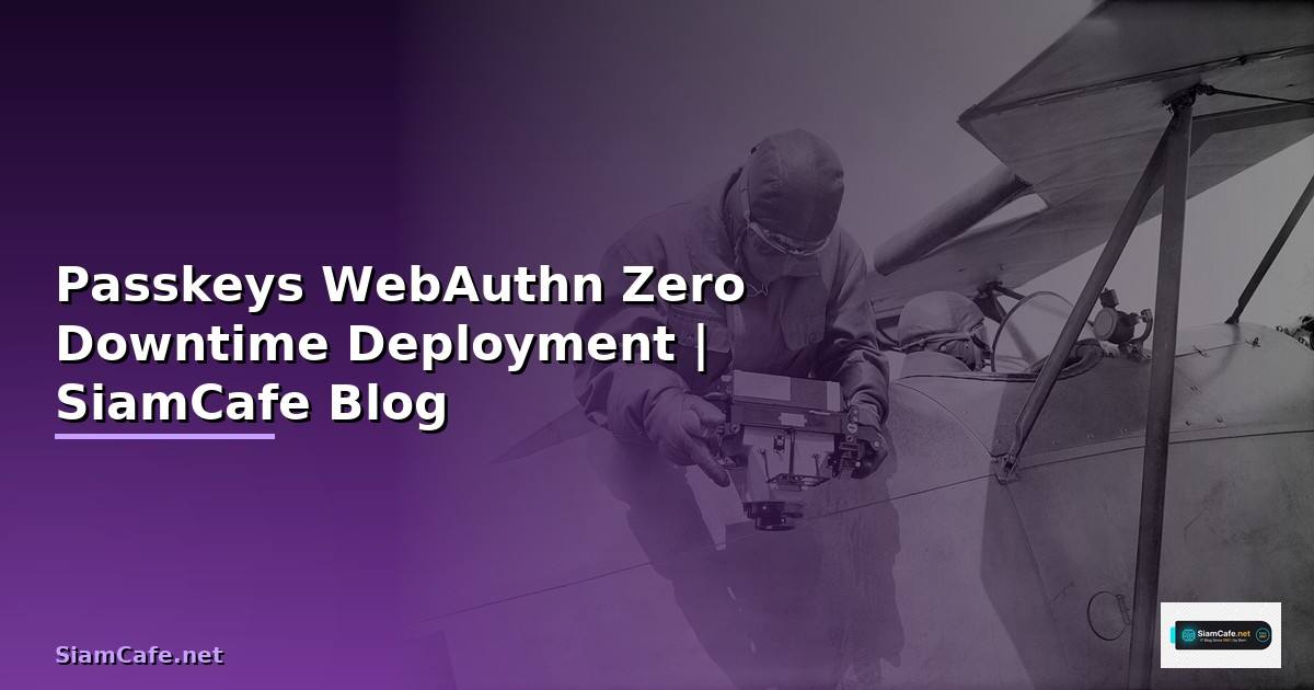 Passkeys WebAuthn Zero Downtime Deployment