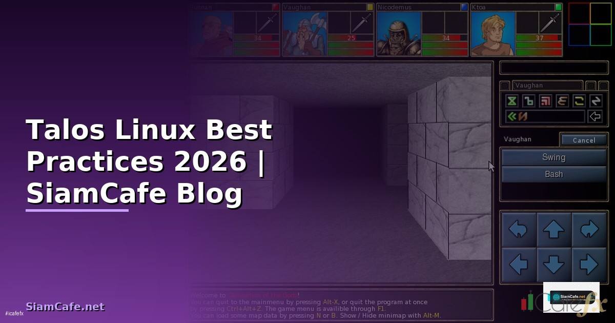 Talos Linux Best Practices ที่ต้องรู้