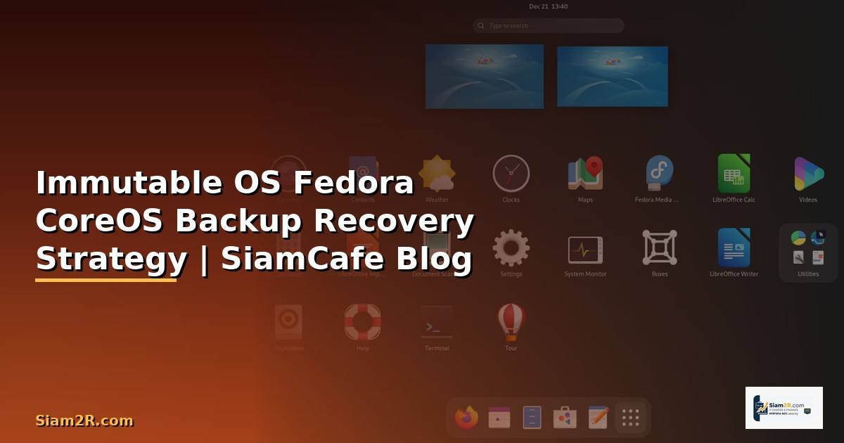 Immutable OS Fedora CoreOS Backup Recovery