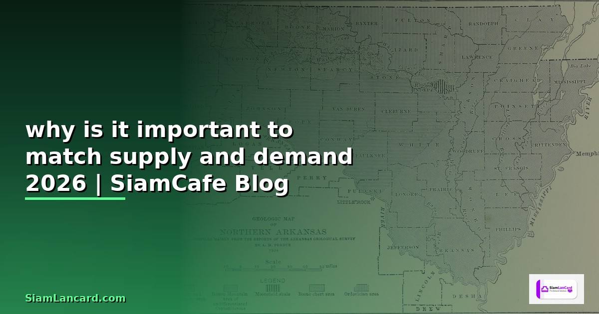 why is it important to match supply and demand