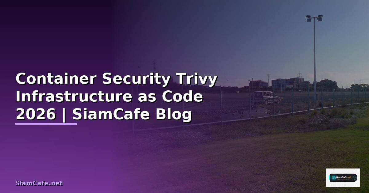 Container Security Trivy Infrastructure as Code