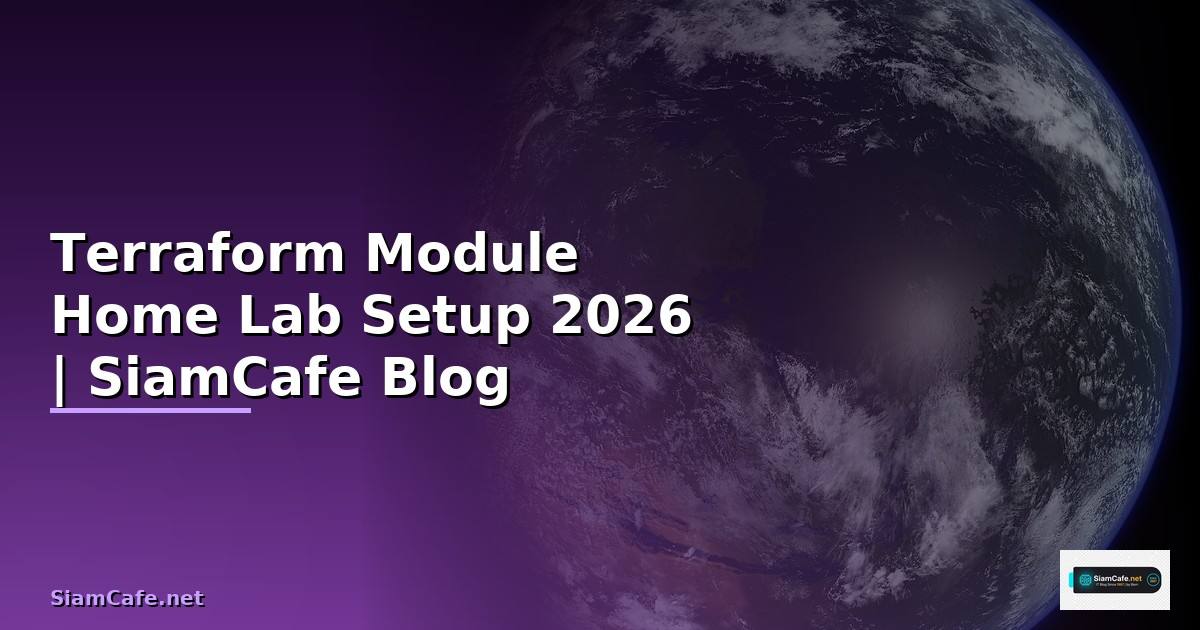 Terraform Module Home Lab Setup — คู่มือฉบับสมบูรณ์ 2026