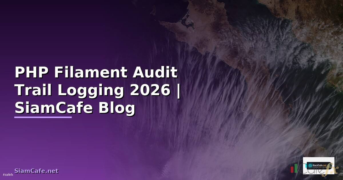 PHP Filament Audit Trail Logging