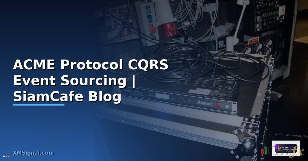 ACME Protocol CQRS Event Sourcing