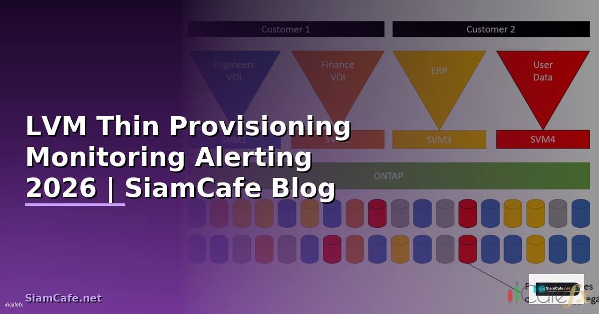 LVM Thin Provisioning Monitoring และ Alerting — คู่มือฉบับสมบูรณ์ 2026
