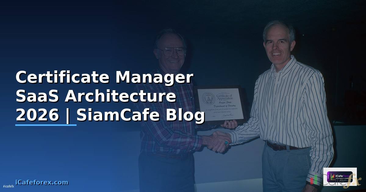 Certificate Manager SaaS Architecture
