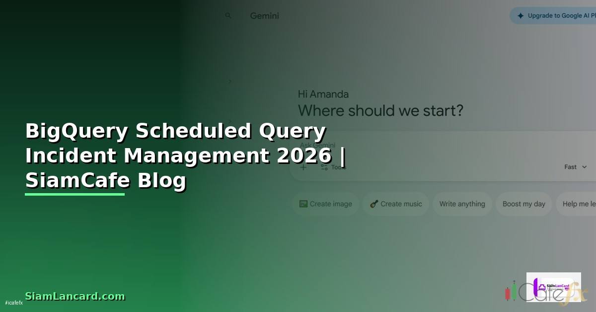 BigQuery Scheduled Query Incident Management