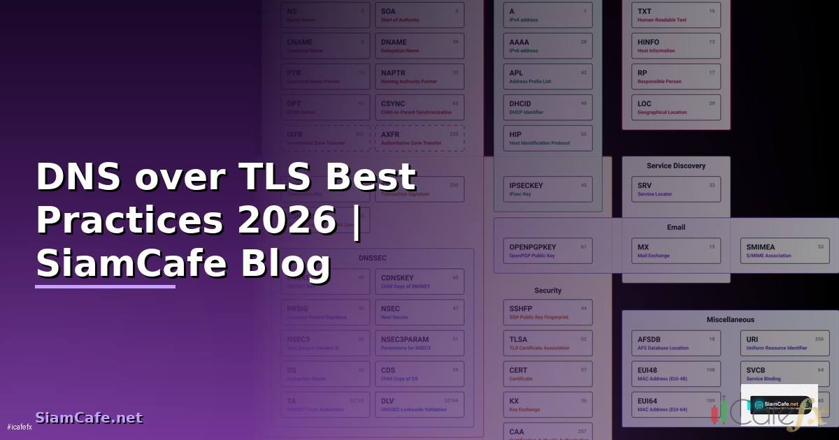 DNS over TLS Best Practices ที่ต้องรู้