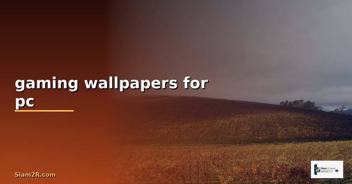 gaming wallpapers for pc —