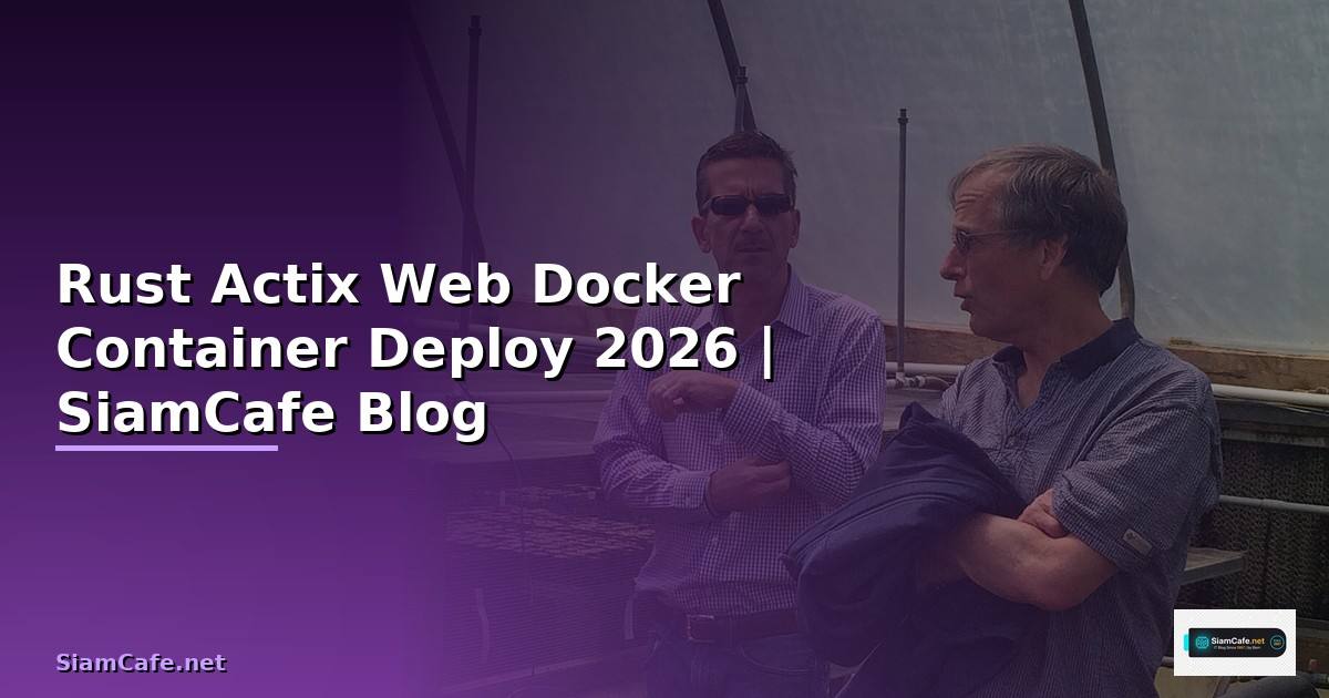 Rust Actix Web Docker Container Deploy
