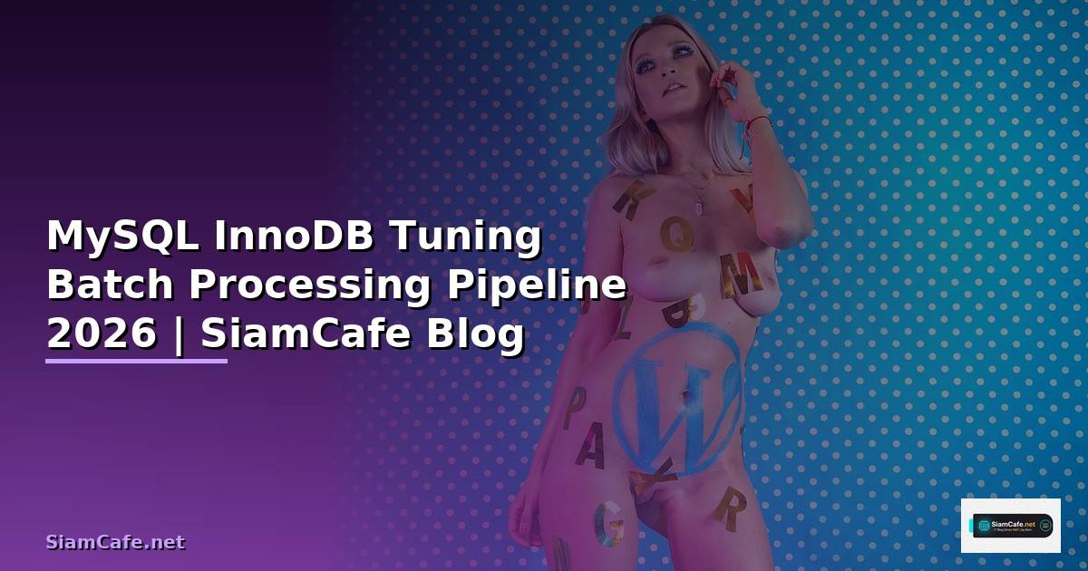 MySQL InnoDB Tuning Batch Processing Pipeline