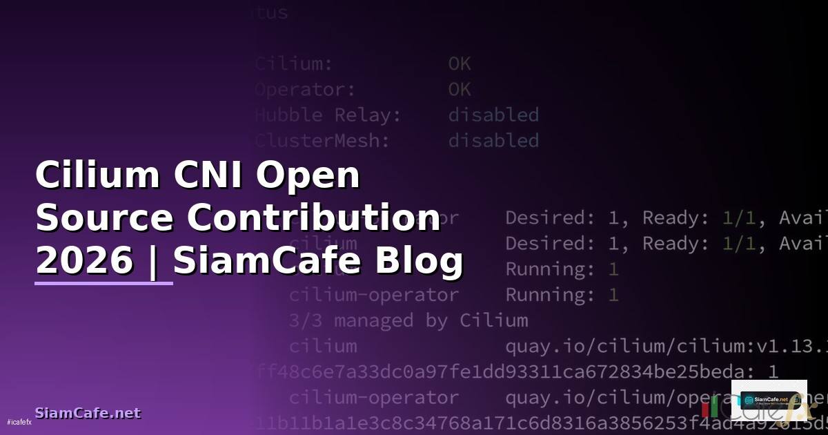 Cilium CNI Open Source Contribution