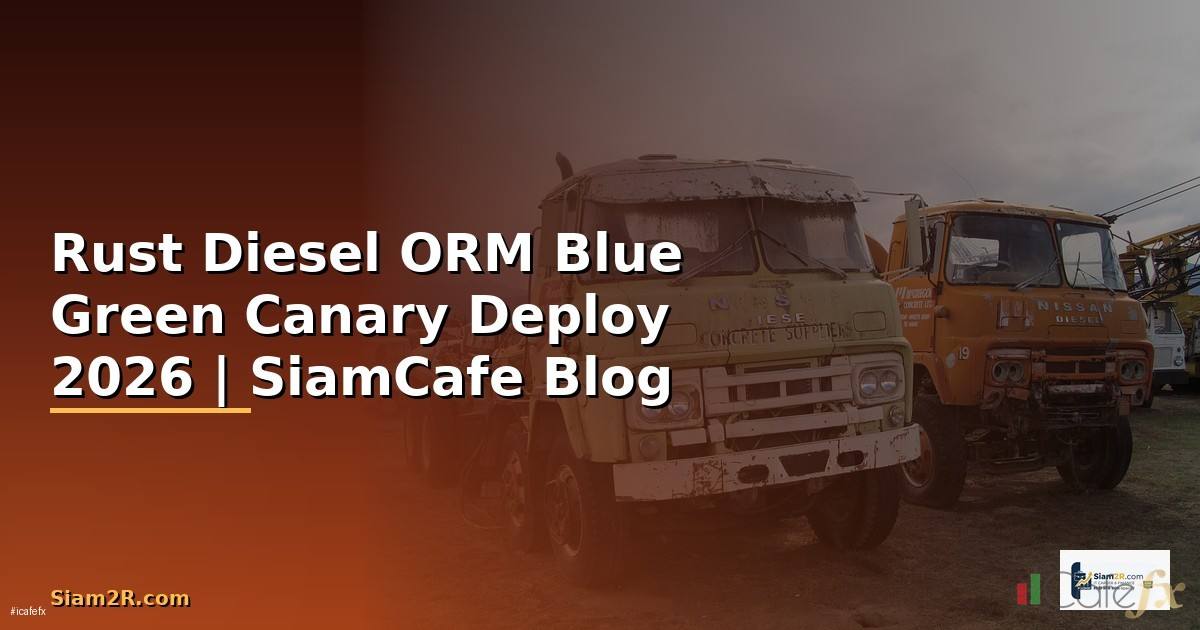 Rust Diesel ORM Blue Green Canary Deploy — คู่มือฉบับสมบูรณ์ 2026