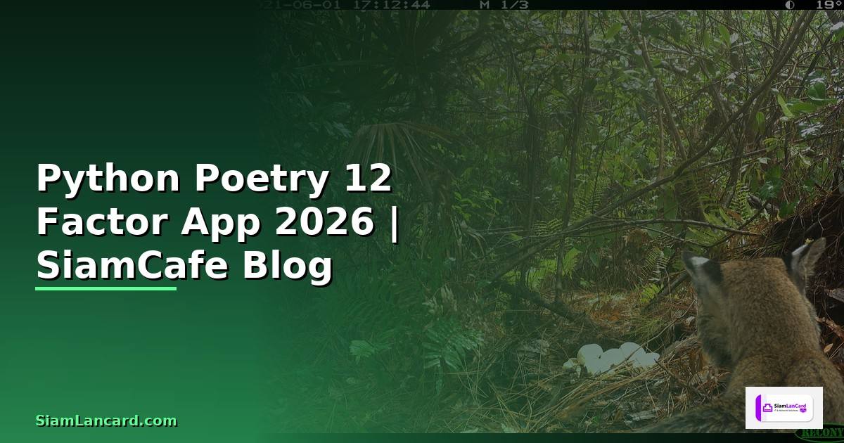 Python Poetry 12 Factor App