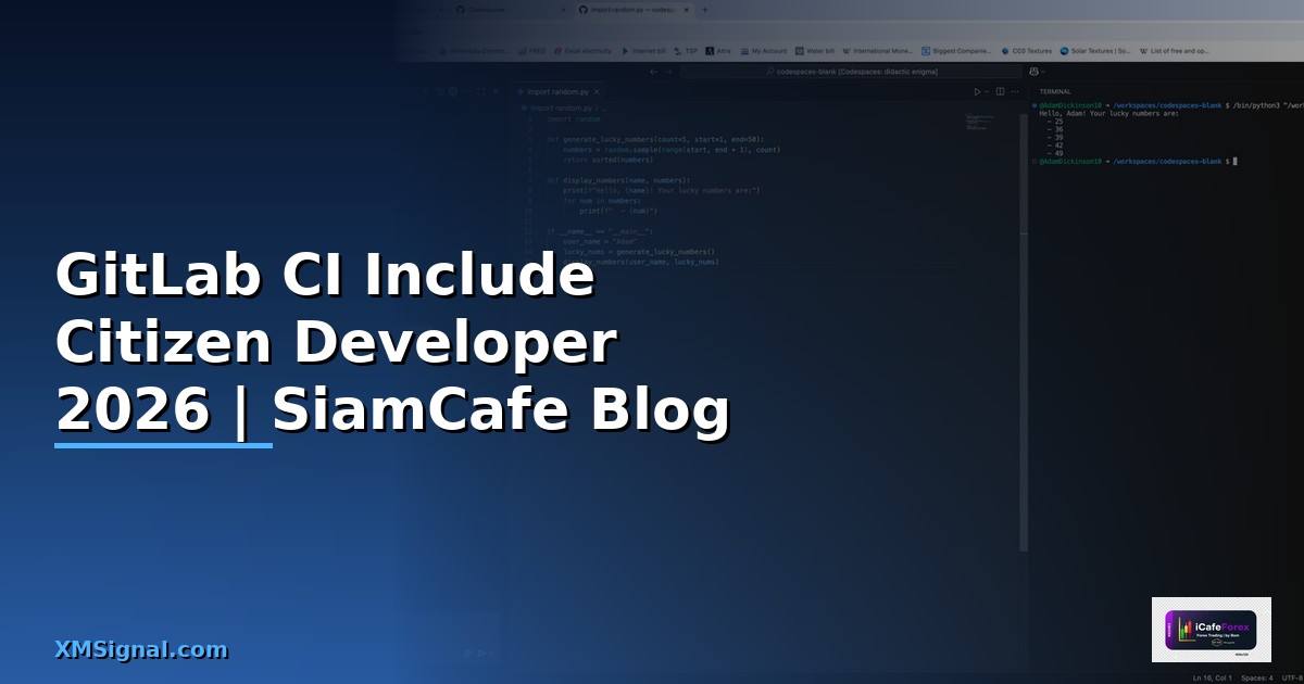 GitLab CI Include Citizen Developer