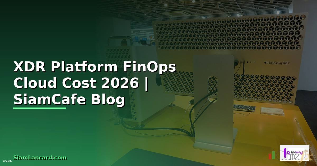 XDR Platform FinOps Cloud Cost