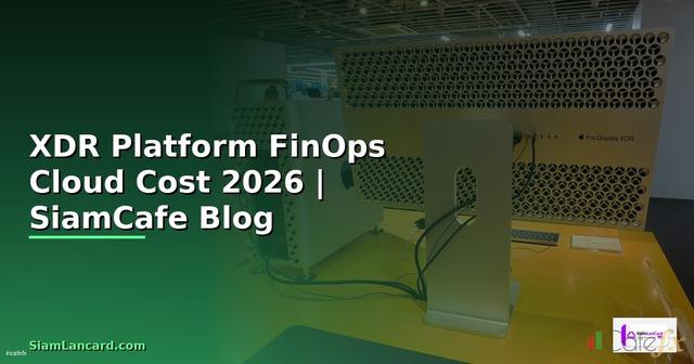 XDR Platform FinOps Cloud Cost