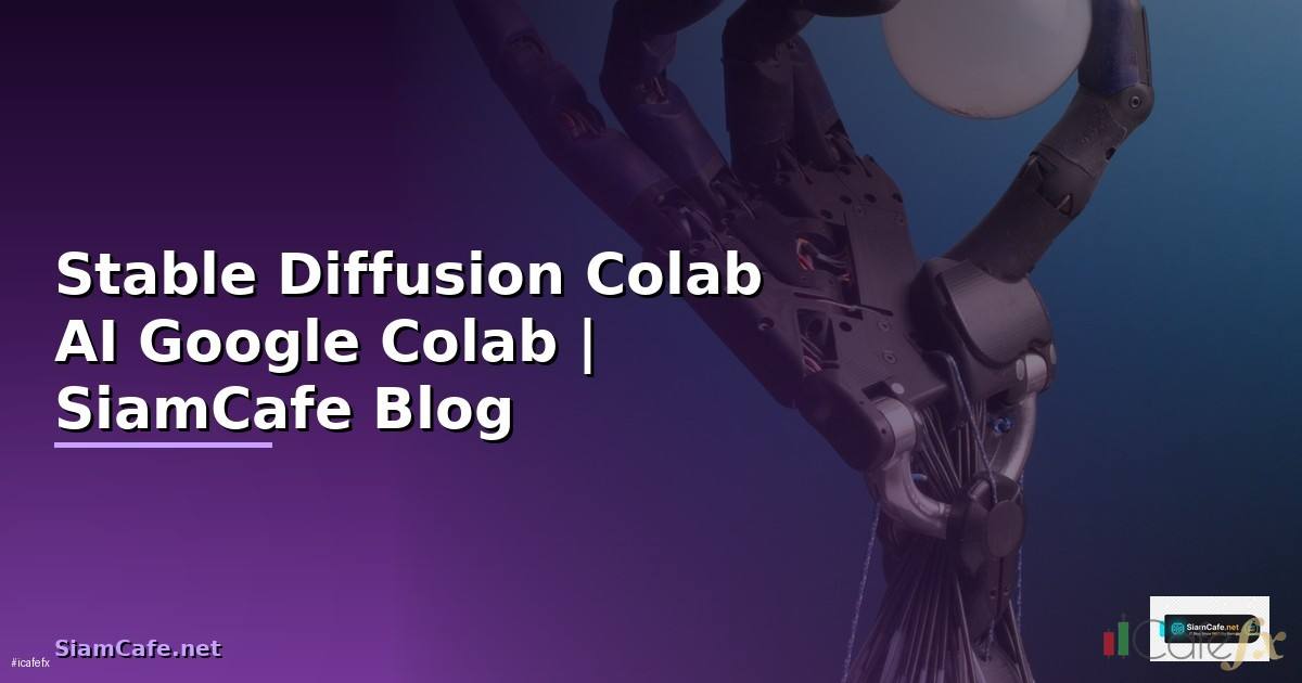 Stable Diffusion Colab — สร้างภาพ AI ฟรีบน Google