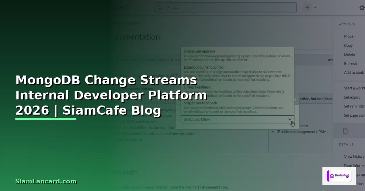 MongoDB Change Streams Internal Developer