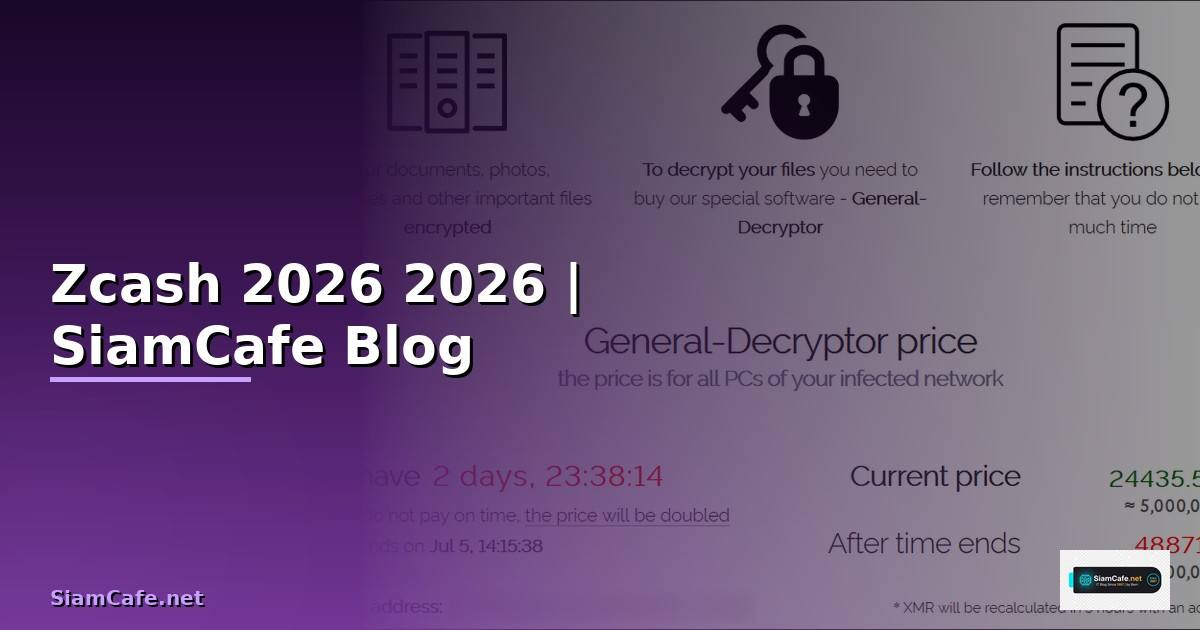 Zcash คืออะไร — คู่มือฉบับสมบูรณ์ 2026