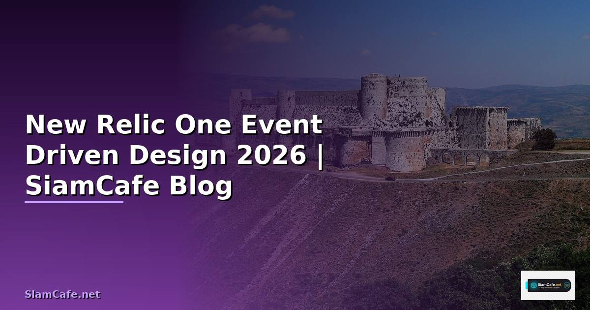 New Relic One Event Driven Design —