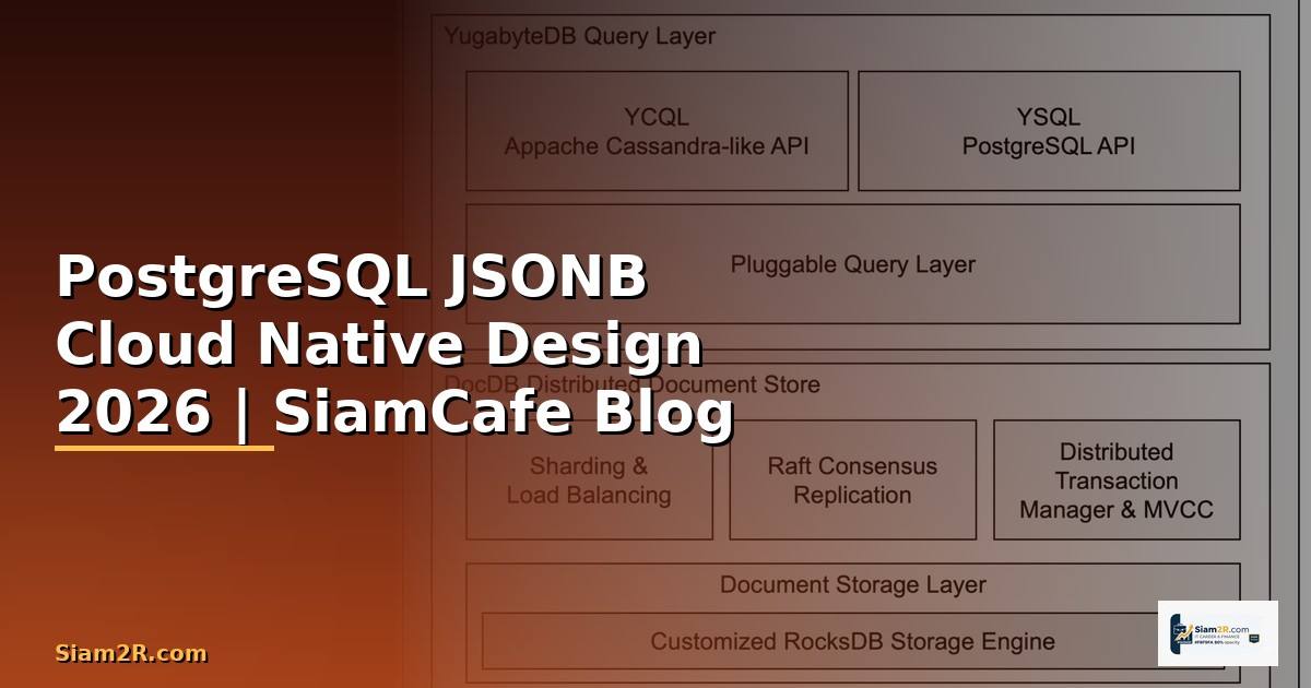PostgreSQL JSONB Cloud Native Design