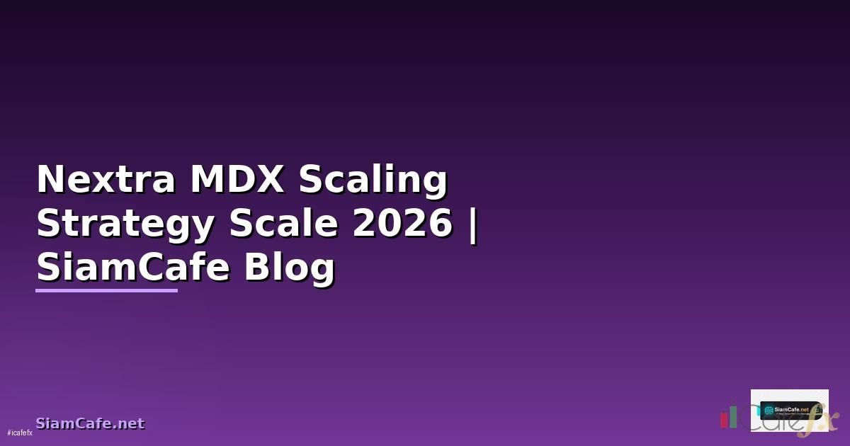 Nextra MDX Scaling Strategy วิธี Scale