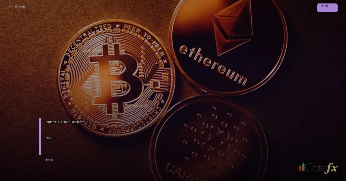 ประสิทธิภาพ ลงทุน Cardano ADA 2026: วิธีคำนวณ Lot Size, % Risk, R:R
